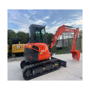 Excavatrice sur chenilles d'occasion d'origine japonaise 5,5 tonnes Kobelco U55 Mini-excavatrice d'occasion Kobelco U55-5 - Product Image 1