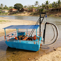Drague mobile pour le dragage des marais et des zones humides