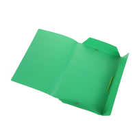 Clair fantaisie plat épais B4 personnalisé en plastique de taille légale en gros A4 PP dossiers de bureau en plastique avec bande élastique