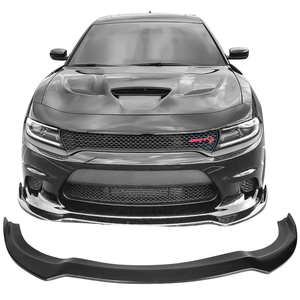 กันชนหน้าแต่งขอบสำหรับ2015-2023 Dodge Charger SRT Chin spoiler ชุดประกอบลิปไม่ได้ทาสี PU - Product Image 6
