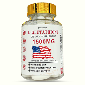 Capsules de L-Glutathion à Marque Privée Personnalisée 1500mg avec <span class=keywords><strong>Collagène</strong></span> Vitamine C Blanchiment de la Peau pour Adultes Antioxydant Soutien du Foie - Product Image 1