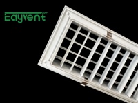 Grille de ventilation linéaire réglable à double lame avec ressort, diffuseur à fente mince en aluminium pour l'admission et l'évacuation de l'air de climatisation