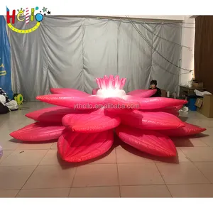 Lotus inflável personalizada/grande flor inflável para decoração ao ar livre