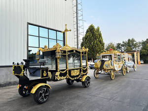 Cercueil funéraire européen populaire, chariot funéraire blanc à quatre roues - Product Image 1