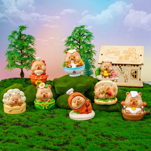 Figuras Coleccionables de Cerditos Maestros Cocineros de Yu Mo Craft, Caja Sorpresa, Adornos Decorativos para Escritorio, Regalo - Product Image 4