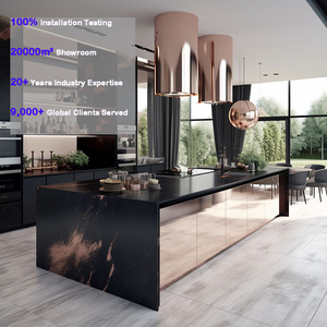 Diseño <span class=keywords><strong>de</strong></span> <span class=keywords><strong>Cocina</strong></span> Integrado para Proyecto <span class=keywords><strong>de</strong></span> Villa: Mesa <span class=keywords><strong>de</strong></span> Centro, Barra <span class=keywords><strong>de</strong></span> Té, Mueble <span class=keywords><strong>de</strong></span> Pared, Isla <span class=keywords><strong>de</strong></span> Ocio Sencilla, Fregadero, Panel <span class=keywords><strong>de</strong></span> Madera y Cajón Deslizable - Product Image 1