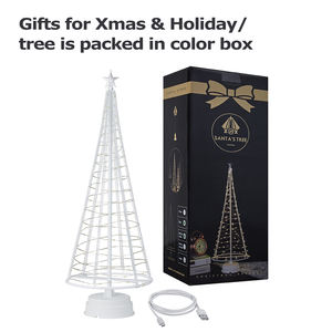 Worthbuy — arbre de noël à personnaliser, bricolage, avec lumières LED inclus - Product Image 3