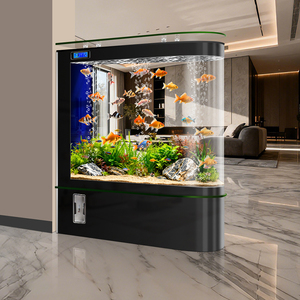 Acuario Vertical Moderno, Totalmente Automático, sin Agua, con Pantalla Grande Integrada, Función de Calefacción, Luz LED <span class=keywords><strong>para</strong></span> Sala de Estar 2026 - Product Image 1