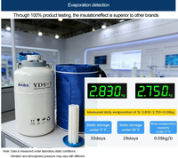 Petit conteneur d'azote liquide YDS-10, réservoir Dewar 20/30L, réservoir d'azote liquide 35L pour insémination artificielle, prix pour les éleveurs