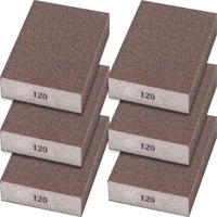Bloc de ponçage à grains grossiers, moyens et fins pour le travail du bois, les cloisons sèches, le métal, éponge lavable et réutilisable pour l'élimination de la rouille et le polissage