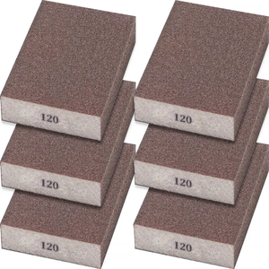 Bloc de ponçage <span class=keywords><strong>à</strong></span> grains grossiers, moyens et fins pour le travail du bois, les cloisons sèches, le métal, <span class=keywords><strong>éponge</strong></span> lavable et réutilisable pour l'élimination de la rouille et le polissage - Product Image 1