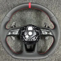 Volant en cuir pour Audi S6 S7 A4 B8 B9 A5 A6 A7 C7 Q3 Q5 A3 S3 S8 R8 – Accessoires automobiles en gros