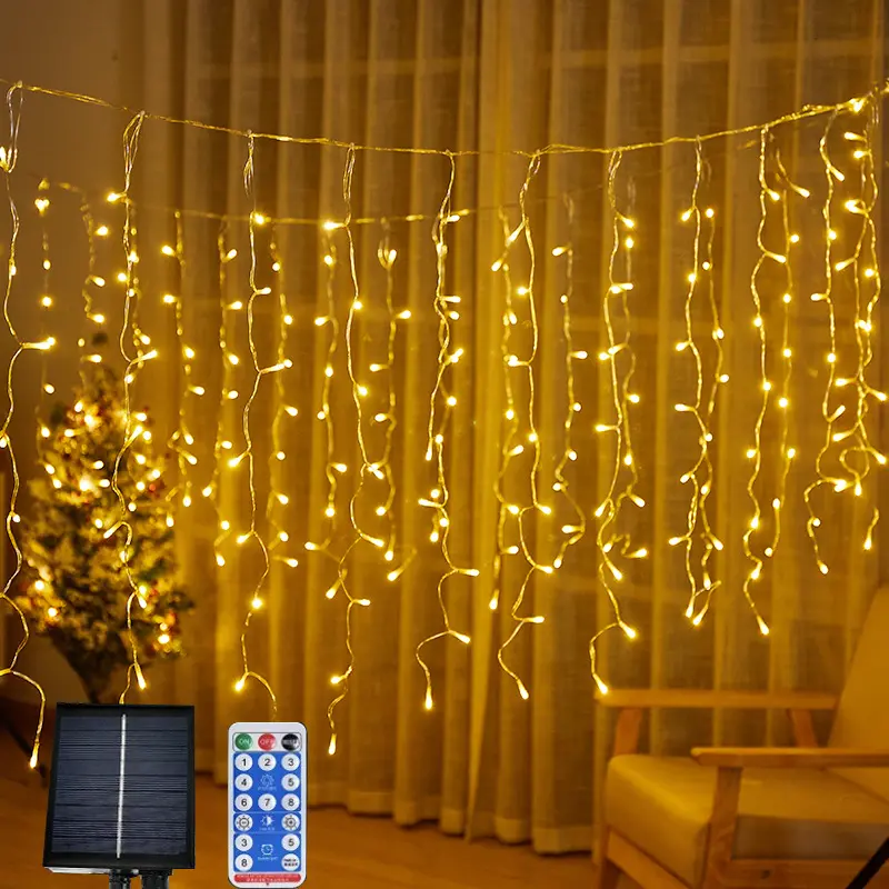 क्रिसमस की सजावट रोशनी एलईडी आतशबाज़ी पेड़ छुट्टी प्रकाश Luces Navidenas शादी परी दीपावली सजावट सौर स्ट्रिंग रोशनी