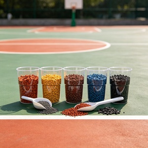 INOLP China Manufactory EPDM Caucho Granulado <b>Rubber</b> Compound Molding Chemical Resistance for <b>Plastic</b> Track Sports Field - Product Image 2
