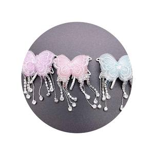 Accesorios de Material para Manualidades: Cadena para Teléfono con Mariposa de Bordado Ilusorio, Lazo, Perla, Bolígrafo Decorativo y Cuentas para Pulsera - Product Image 3
