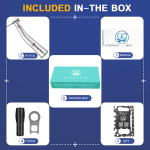 AI-X35L Tay Khoan Nha Khoa Nội Nha Giảm 10:1 Tốc Độ Thấp Cho Tập Tin Động Cơ 60 Độ Xoắn Đơn Phun Quang Học Tối Đa: 4,000 Phút-1 - Product Image 6