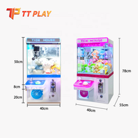 Mini-grue à monnayeur de table en alliage, certifiée CE, modèle TT Play TT-DM-05, avec lumières clignotantes, pour la distribution de jouets, de prix et de bonbons en borne d'arcade