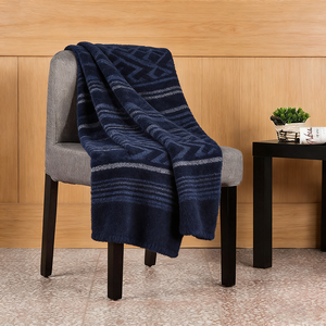 Couverture en laine jacquard tissée DAHAI, résistante aux plis, 400 g/m², rectangulaire, 100 % laine australienne, pour les voyages en voiture - Product Image 2