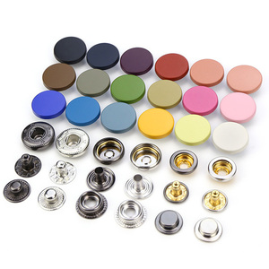 Nhà Sản Xuất Bốn Nút Kim Loại Ẩn Màu Phun Sơn Phẳng Nút Áo Gió Nút Bấm Bán Sỉ - Product Image 1