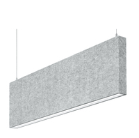 Lampe suspendue en feutre acoustique en fibre de polyester Kingkus moderne pour une décoration intérieure élégante