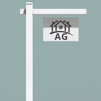 Fentech Real Estate Sign Post Diseño moderno PVC Sign Post para la aplicación de Villa al aire libre