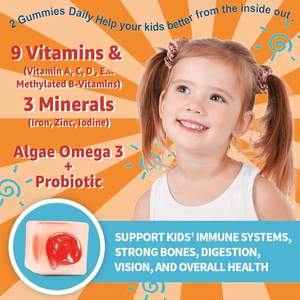 Vitaminas diarias de marca privada OEM OM para niños adultos Gomitas multivitamínicas sin azúcar Probióticos de hierro Omega 3 Vitaminas C <span class=keywords><strong>B</strong></span> Complex - Product Image 2