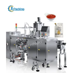 Automatic Doypack Juice Drinking Liquid Fillling Machine Plastic Nozzle Pouch Juice Packing Machine