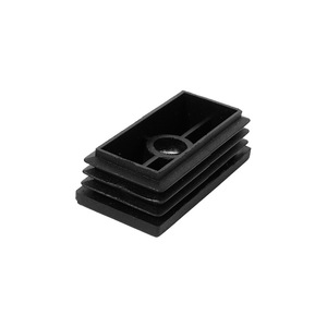 Insert de tube rectangulaire en plastique Shih Hung Plastics M8x30x60 avec écrou pour tube carré, bouchon intérieur - Product Image 2