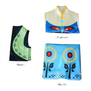 Abito festa di Halloween ghiaccio regina delle nevi <span class=keywords><strong>principessa</strong></span> Anna <span class=keywords><strong>Costume</strong></span> Cosplay per adulti Gril donne HCGD-040 - Product Image 2