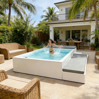 Piscine hors sol sur mesure avec accessoires pour maisons et loisirs, installation facile pour adultes, vente en gros, directement de l'usine