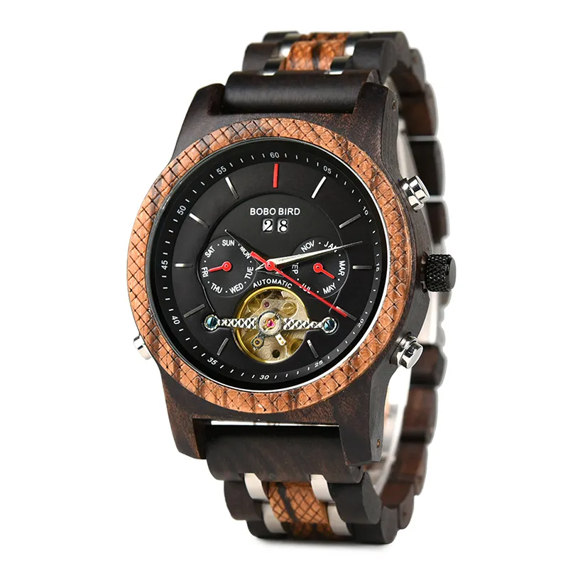 BOBOBIRD นาฬิกาข้อมือหรูหราน้ำหนักเบา,นาฬิกาแฟชั่นสุดหรูนาฬิกาไม้แฮนด์เมดดึงดูดใจปี2020สุดหรู