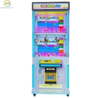Machines à griffes à monnayeur, à deux niveaux et six griffes, pour peluches et cadeaux, en gros