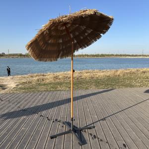 Di alta qualità all'ingrosso portatile paglia <span class=keywords><strong>ombrelloni</strong></span> <span class=keywords><strong>da</strong></span> spiaggia di colore naturale inclinazione regolabile impermeabile <span class=keywords><strong>per</strong></span> la protezione solare all'aperto - Product Image 2