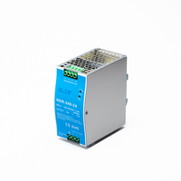 Alimentation industrielle à découpage Mean Well NDR-240-24 240W 24V 10A pour rail DIN, idéale pour PLC, AC/DC et télécommunications