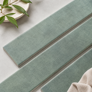 <span class=keywords><strong>Piastrelle</strong></span> Moderne in Ceramica Verde Opaco 75x300mm, <span class=keywords><strong>Piastrelle</strong></span> a Striscia Smaltate per Rivestimenti Cucina, Bagno, Doccia e Soggiorno - Product Image 6