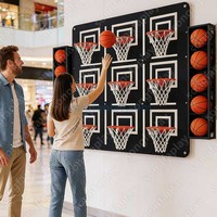 Jeu mural géant interactif Tic Tac Toe en peluche sur le thème du basketball, attraction pour événements de carnaval, divertissement en intérieur, location pour fêtes, marque Songfa