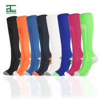 ALLCH Vente en gros de chaussettes de compression de sport pour le cyclisme, chaussettes de course à pied en nylon tricoté pour adultes, chaussettes pour hommes BSCI