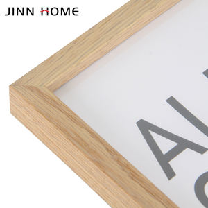 Jinn Home Cadre <span class=keywords><strong>photo</strong></span> en chêne naturel Décoration murale de différentes tailles de A4 à 70x100 en bois et en <span class=keywords><strong>verre</strong></span> - Product Image 3