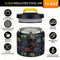 Gourde isotherme sous vide en acier inoxydable à double paroi, style américain, indispensable pour la rentrée des classes des enfants, pour soupes chaudes