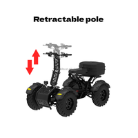 10000W 4x4 pliable pleine suspension scooter électrique quatre roues adulte chariot de golf pour les sports de la ferme en plein
