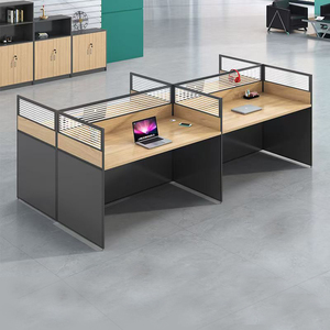 Poste de travail modulaire moderne ouvert pour plusieurs personnes Mobilier de bureau Table de bureau design pour espaces de bureau - Product Image 2