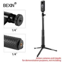 Perche à Selfie pour Smartphone, poignée de téléphone portable extensible, monopode en aluminium, tige d'extension pour GoPro Hero, caméra d'action, téléphone portable