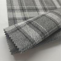 Tissu en tweed brossé jacquard en chevrons de bonne qualité, 100% polyester, certifié OEKO-TEX, 280 GSM, pour costumes, manteaux et pantalons pour hommes