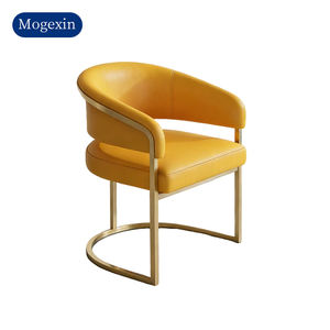 Fauteuil inclinable moderne en cuir avec pieds en métal, confortable pour les hôtels, les bureaux et les salons - Product Image 6