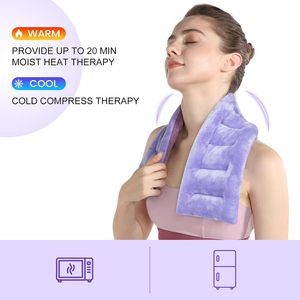 Compresse Chaude Personnalisée pour Épaule, Dispositif Médical de Classe I, Coussin Chauffant Micro-ondable à la Lavande et aux Graines de Lin pour le Cou - Product Image 3