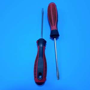 Destornillador mini tipo granada de mano de 3 pulgadas, rojo y negro, destornillador de cabeza plana, destornillador antideslizante, 1 o 2 yuanes - Product Image 3