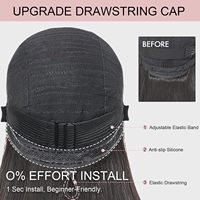 Perruque Bob sans colle en cheveux humains, pré-épilée, pré-coupée, prête à porter |   Perruques à fermeture en dentelle droite HD 4x4 en cheveux humains, densité 150%