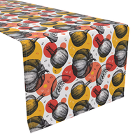 Chemin de table en polyester imprimé sur mesure de qualité commerciale pour salles de conférence, programmes de fournisseurs de traiteur et approvisionnement professionnel