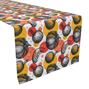 Commercial Grade Custom Printed Polyester <b>Table</b> <b>Runner</b> for Conference Venues Catering Supplier Programs Trade Supply - Product Image 1