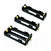 Support de batterie au lithium 18650 personnalisé en plastique ABS avec contacts à ressort en laiton pour batterie externe DIY, vélo électrique et stockage d'énergie